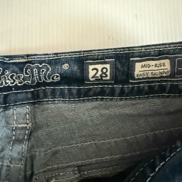 Miss Me Womens Blue Coin Pocket Medium Wash Mid-Rise Skinny Jeans Size 28 - Picture 4 of 16
